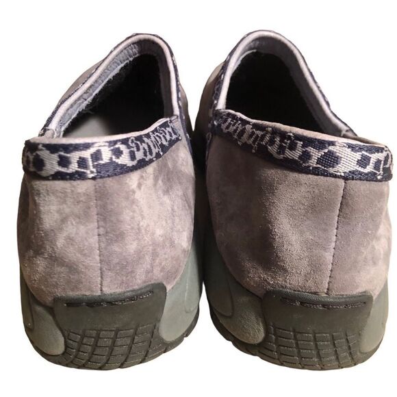 Merrell Encore Adams Gray Blue Women’s Slip On Suede Comfort Shoe Air Cushioned - Picture 5 of 9